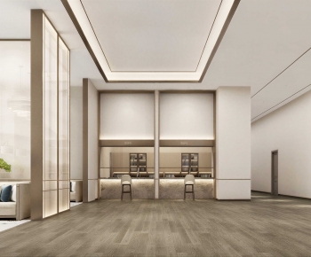 Modern Office Reception Desk-ID:430890088