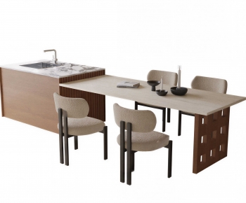 Modern Dining Table And Chairs-ID:874159394