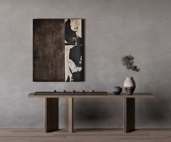 Wabi-sabi Style Console-ID:367563013