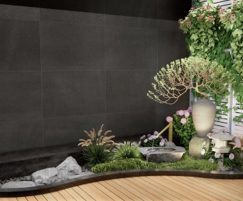 Japanese Style Plant Landscaping-ID:415630104