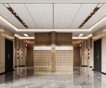 Modern Office Reception Desk-ID:803766979