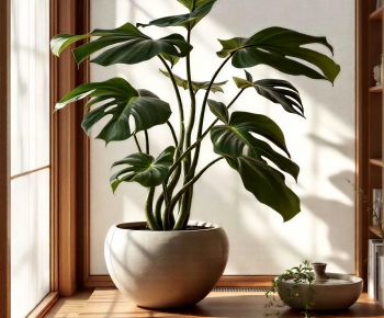 Modern Potted Green Plant-ID:372745045