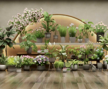 Modern Potted Green Plant-ID:374461897