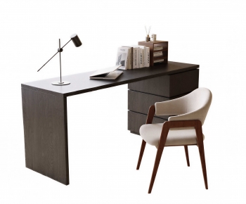 Nordic Style Computer Desk And Chair-ID:377818118