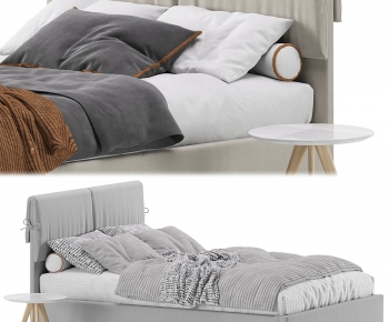 Modern Double Bed-ID:768029937