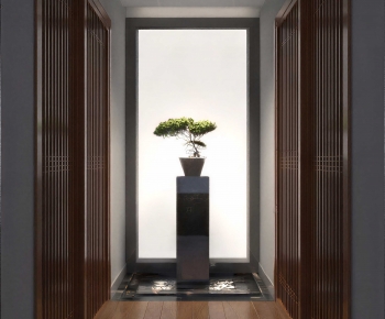 New Chinese Style Hallway-ID:615446099