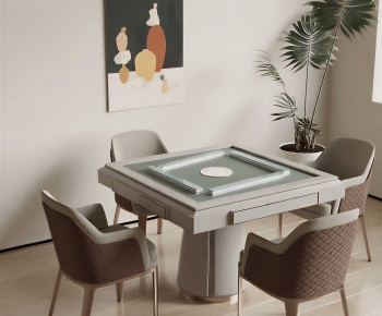 Modern Mahjong Tables And Chairs-ID:999600897