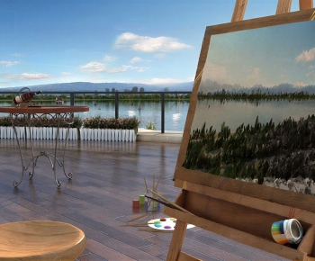 Modern Leisure Balcony-ID:534880217