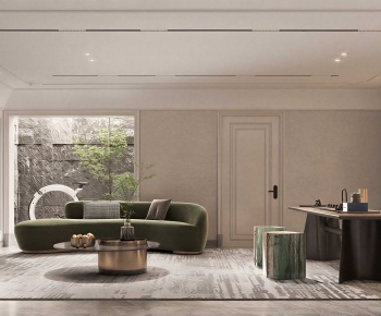 Simple European Style A Living Room-ID:721257934