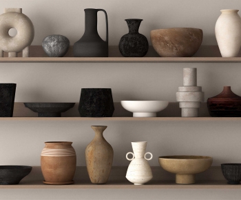 Wabi-sabi Style Clay Pot-ID:146847016