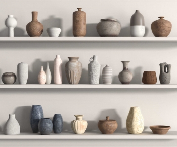 Wabi-sabi Style Clay Pot-ID:385385044