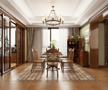 New Chinese Style Dining Room-ID:660738959