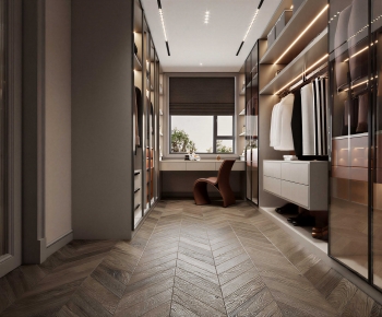 Modern Clothes Storage Area-ID:749360087