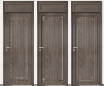 New Chinese Style Single Door-ID:874367004