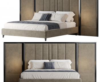 Modern Double Bed-ID:152769093
