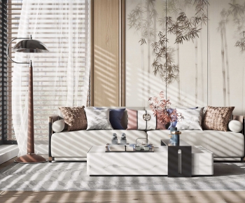 New Chinese Style Sofa Combination-ID:505562073