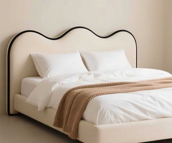 Modern Double Bed-ID:767420051