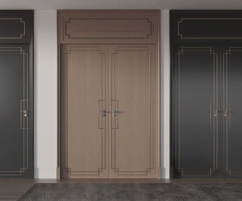 New Chinese Style Single Door-ID:746125945