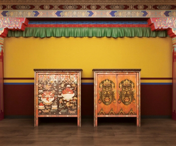 Chinese Style Decorative Cabinet-ID:265656958