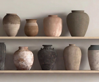 Wabi-sabi Style Clay Pot-ID:751938102