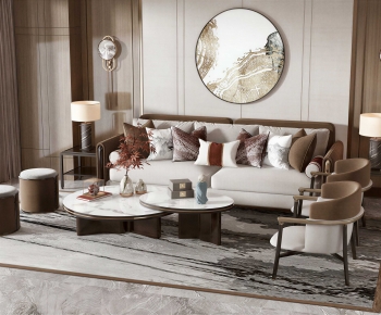 New Chinese Style Sofa Combination-ID:686891081