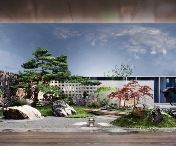 New Chinese Style Courtyard/landscape-ID:246545085