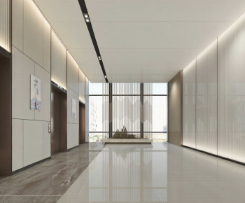 Modern Office Elevator Hall-ID:498372085