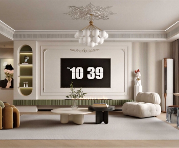 French Style A Living Room-ID:337757115