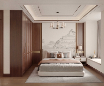 New Chinese Style Bedroom-ID:130698924