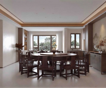 New Chinese Style Dining Room-ID:871578935