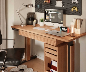 Modern Computer Desk And Chair-ID:532334094