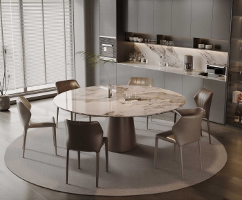 Modern Dining Table And Chairs-ID:629406938
