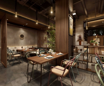 Industrial Style Dining Room-ID:197922959