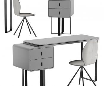Modern Computer Desk And Chair-ID:336639884