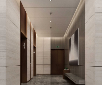 Modern Office Elevator Hall-ID:677349612
