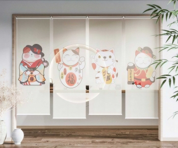 Japanese Style Door Curtain-ID:116885901