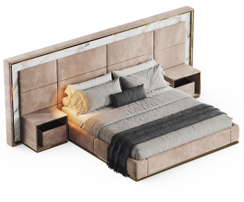Modern Double Bed-ID:999469048