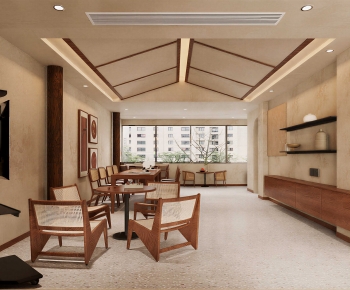 Wabi-sabi Style Office Rest Area-ID:693959959