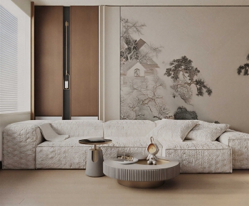 New Chinese Style A Living Room-ID:178530211