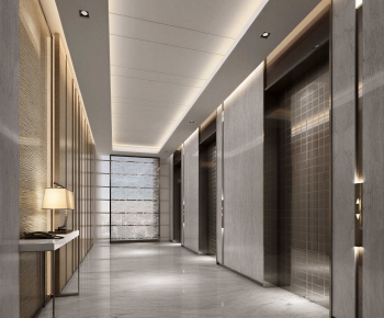 Modern Corridor/elevator Hall-ID:253685005