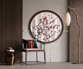 New Chinese Style Lounge Chair-ID:475936894