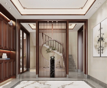 New Chinese Style Hallway-ID:503385079