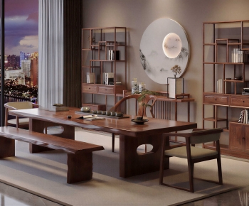 New Chinese Style Tea Tables And Chairs-ID:651298053