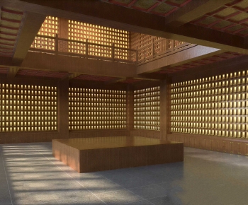 New Chinese Style Buddhist Temples-ID:927615887