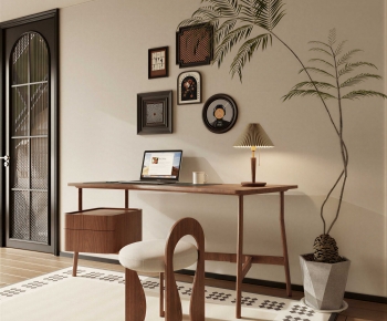 Modern Computer Desk And Chair-ID:904242994