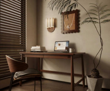 Modern Computer Desk And Chair-ID:658305889