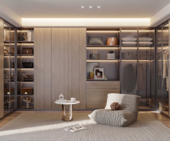 Modern Clothes Storage Area-ID:328725101