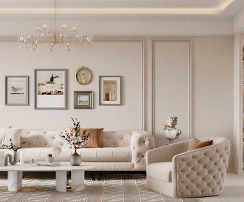 French Style A Living Room-ID:747649916