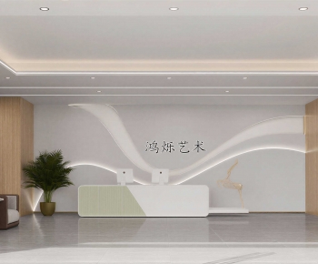 Modern Office Reception Desk-ID:133332978