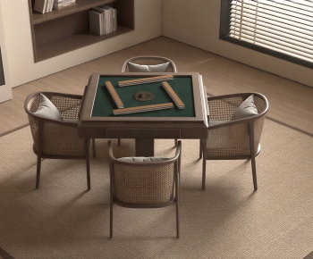 Modern Mahjong Tables And Chairs-ID:934470899